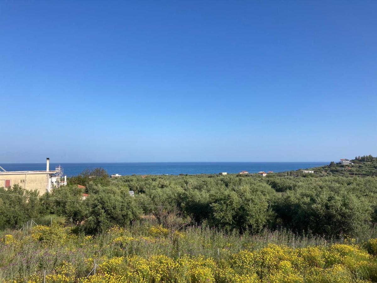 Villa Blue Cocoon - Chrani Messinia Peloponnese- Sea View 800 M From Beach Exterior photo