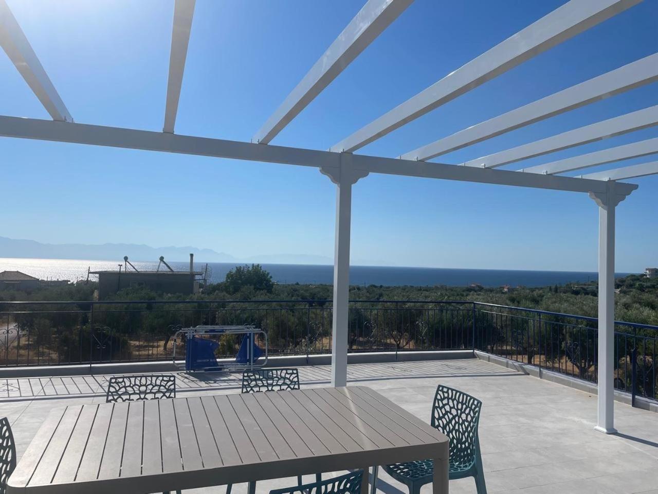 Villa Blue Cocoon - Chrani Messinia Peloponnese- Sea View 800 M From Beach Exterior photo